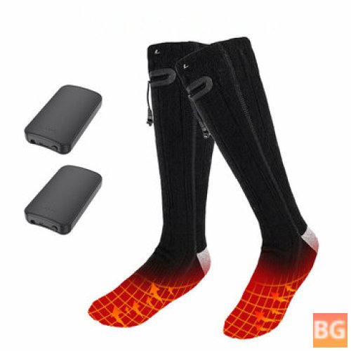 Camping Heating Socks - Rechargeable, Adjustable Temperature, Warm, For Men Women