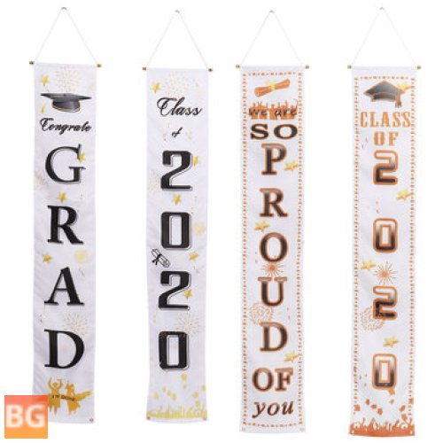 Graduation Banner Door Curtain - Remove Sticker