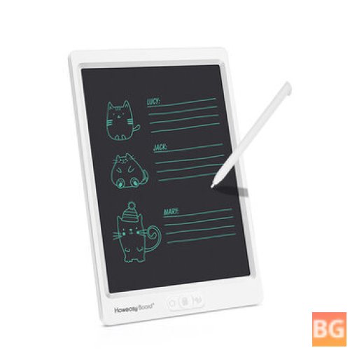 Howeasy Board H10 10 inch LCD Writing Tablet - Portable Handwriting Notepad for Kids