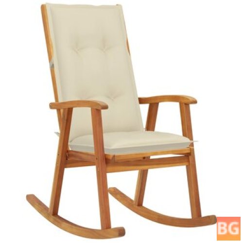 Rocking Chair with Cushions and Memory Foam
