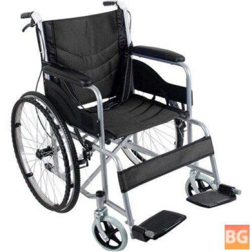Medical Wheelchair with Footrest and Built-in Light