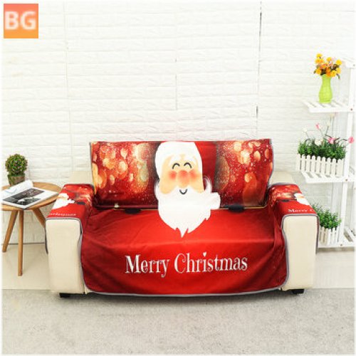 Sofas for School - Red Santa Claus Sofa Cover for Pet Sitting