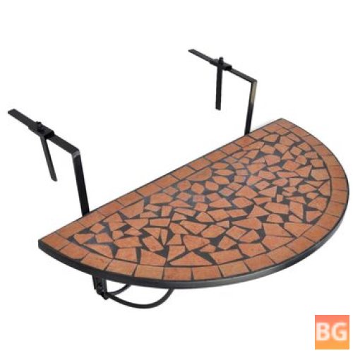 Terracotta Table with Hanging Balcony