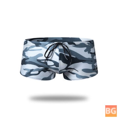 Swimming Trunks with Camo Design