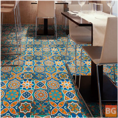 Pattern Floor Tile - Desk - Sticker - DIY - Waterproof - Wall Sticker