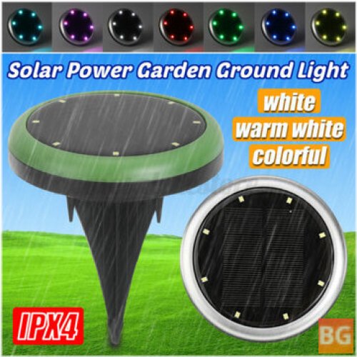 LED Solar Ground Stake Lights for Garden Pathway and Lawn
