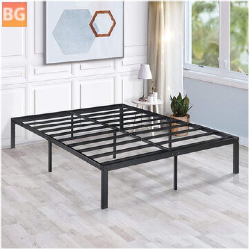 14 Inch Platform Bed Frame with Storage - Metal Full Size Bed Frame