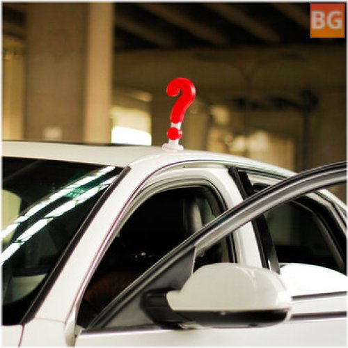 Car Roof Ornament with Question Marks