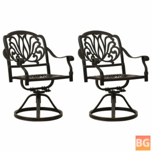 Cast Aluminum Bronze Garden Chairs