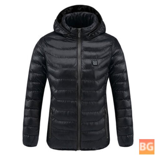 Thermostatic Heating Jacket for Women - Black/S/M/L/XL