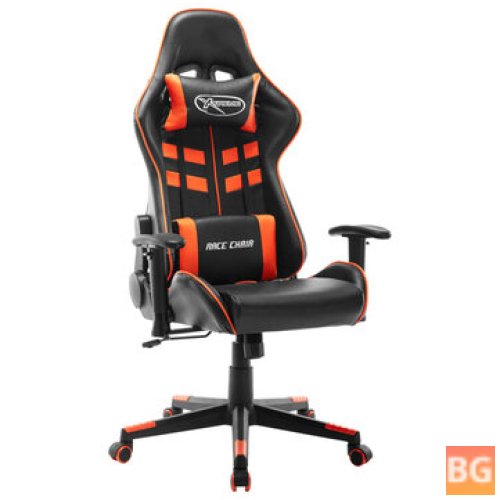 Gaming Chair - Artificial Leather Black and Orange