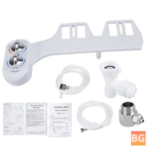 Toilet Seat Bidet attachment with hot and cold water spray