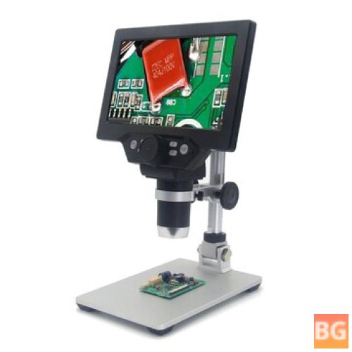G1200 Digital Microscope - 12MP 7 Inch Large Color Screen - Large Base LCD Display - 1-1200X Continuous
