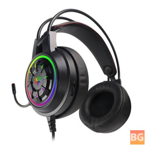 Black Headset for Gaming with 7.1 Surround Sound
