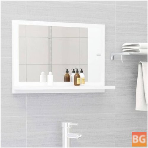 Bathroom Mirror White - 23.6