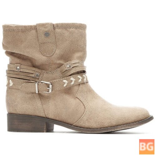 Women's Ankle Boots with a Comfy Buckle