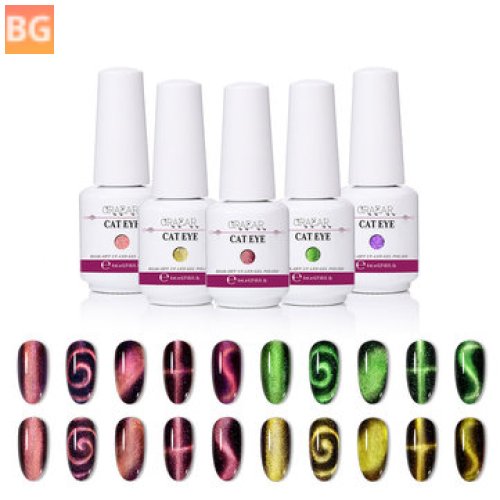 GRAEAR New Glitter wide cat eye gel 8ml 9d magic nail polish