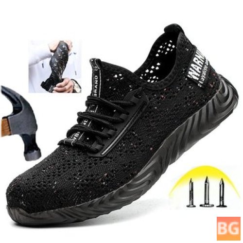 TENGOO Men's Safety Shoes Quick Drying Waterproof Steel Toe Hiking Camping Fishing Work Shoes