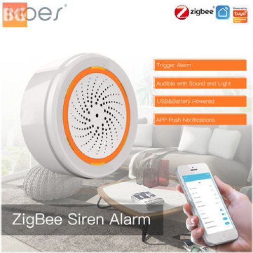 Alarm Siren for Alexa with Sound Linkage - 90dB