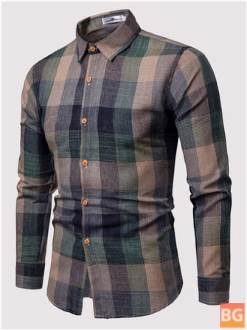 Check Shirt with a Plaid Pattern