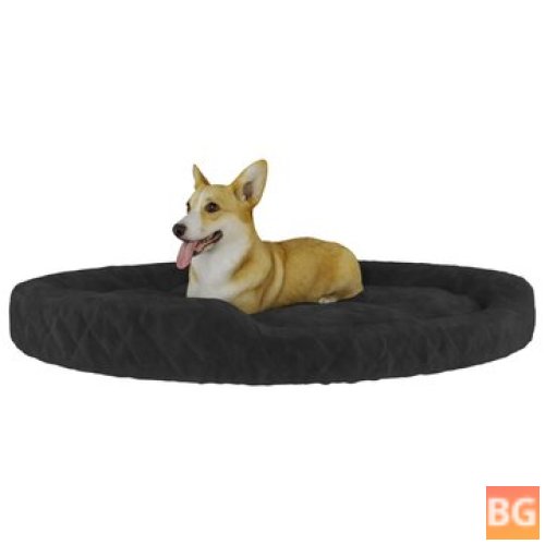 Padded Dog Bed with Waffle Pattern