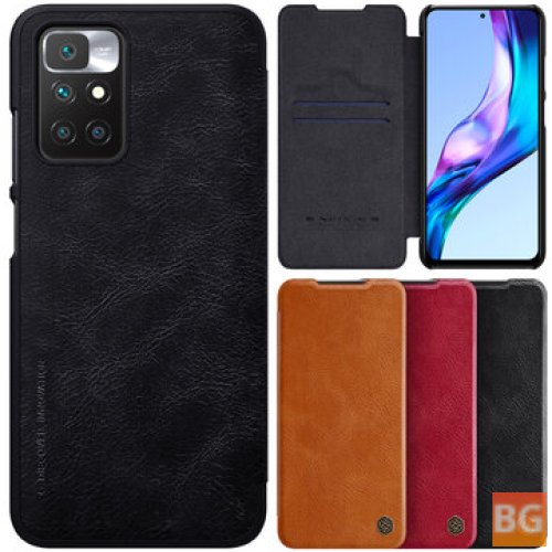 For Xiaomi Redmi 10/Redmi 10 Prime - Bumper Flip Shockproof with Card Slot PU Leather Full Cover Protective Case