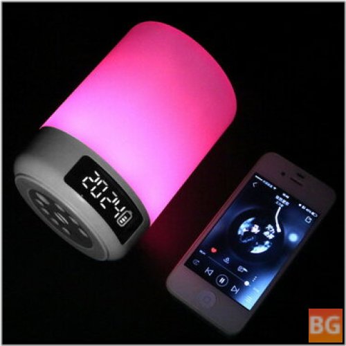 D58 Smart Mini Light Lamp - Clock Alarm Clock Colorful Light Wireless Bluetooth Speaker
