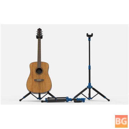 Gravity-Self-Locking Floor Standing Guitar Stand for Portable Use