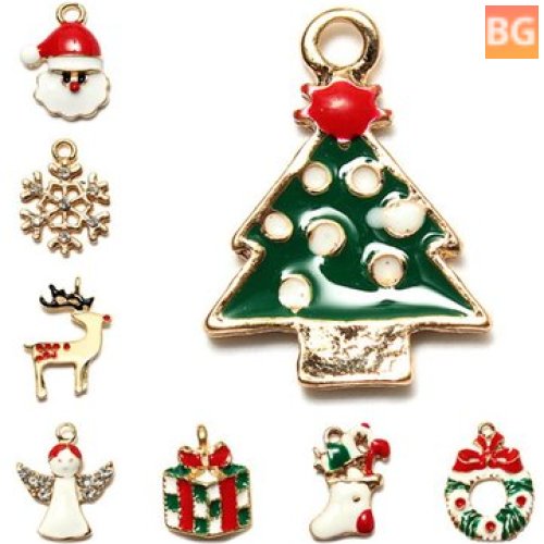 Gold Plated Christmas Pendants with Multi Patterns